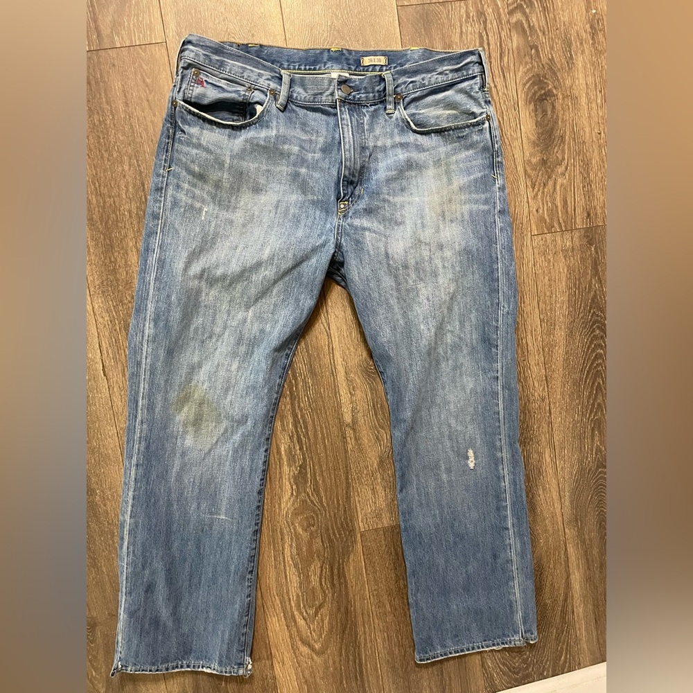 Polo Ralph Lauren Vintage 67 denim blue jeans men size 38 x 30 classic